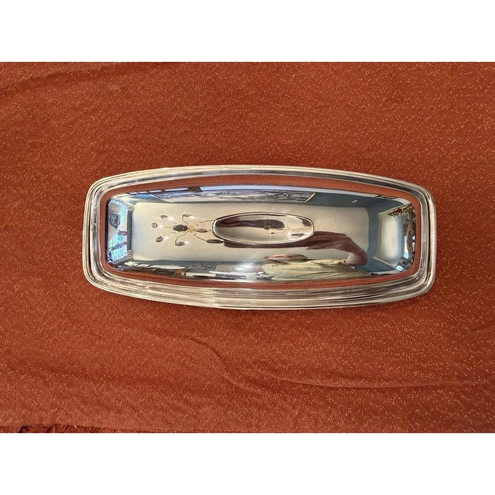 Vintage 1950s Gorham Silver Plated Butter Dish & Lid YC775
